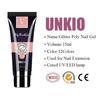 UNKIO 32 цвета, 15 мл, полигель для наращивания, УФ-светодиодный гель для быстрого наращивания ногтей, блестящий светящийся гель для наращивания ногтей, дизайн ногтей «сделай сам»