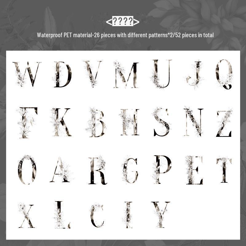 Yuezhen Duoduo Ретро Цветочный Лес Детский Набор Наклеек для Записных книжек