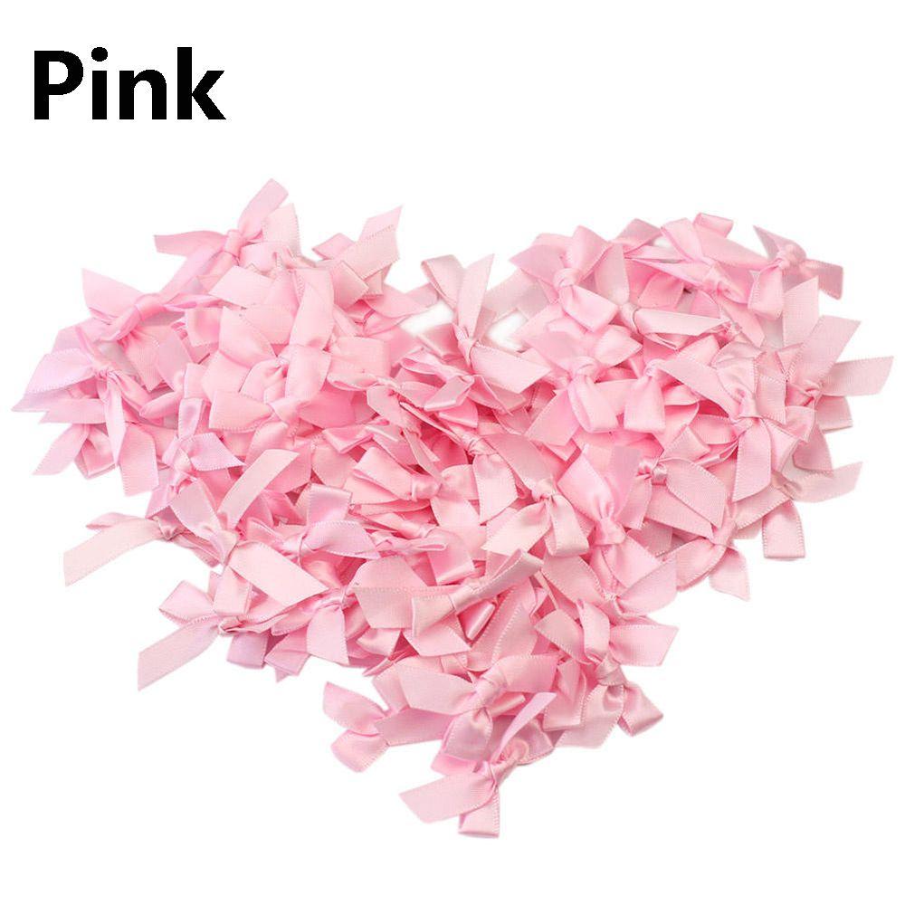 100 шт./набор Маленькие аппликации для головных уборов Ручной работы Атласный бант Свадебное украшение DIY Ремесло Шитье