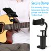 Guitar Phone Holder Adjustable Phone Clip for 6-10.5cm Thick Guitar Ukulele Universal Smartphone Mount Camera Clamp for Live Broadcast Teaching Video