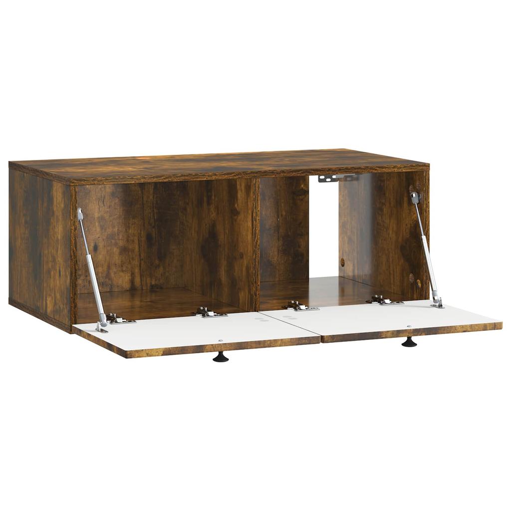 Wall Mounted TV Cabinet Smoked Oak 78.5 x 41 x 30 cm