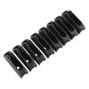 8PCS Kayak Cleat Quick Grip Black High Strength Nylon Self Lock Rope Cleat for Canoe Inflatable Boat Dinghy Yacht