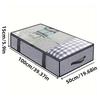 2PCS Household Bed Bottom Storage Box Collapsible Non-Woven Clothing Quilt Toy Blanket Storage Box Storage Bag