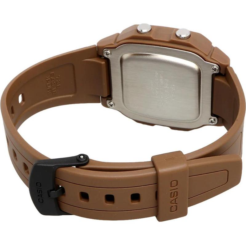 CASIO 100 meters waterproof Quartz resin strap same style for men and women gray dial W800H-5AV