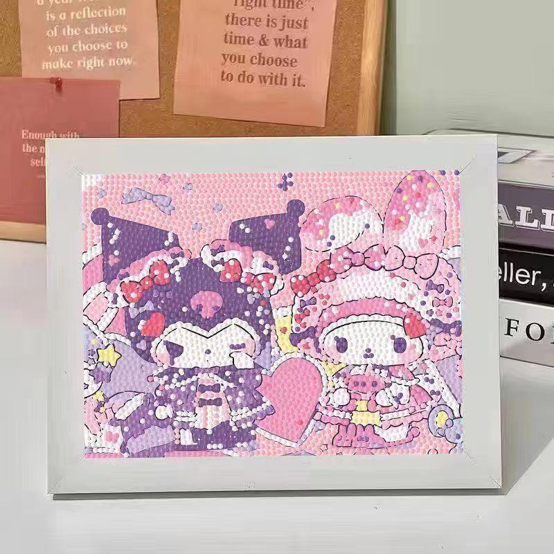 Набор для 5D-алмазной вышивки Sanrio в рамке – Образовательная игрушка для детей