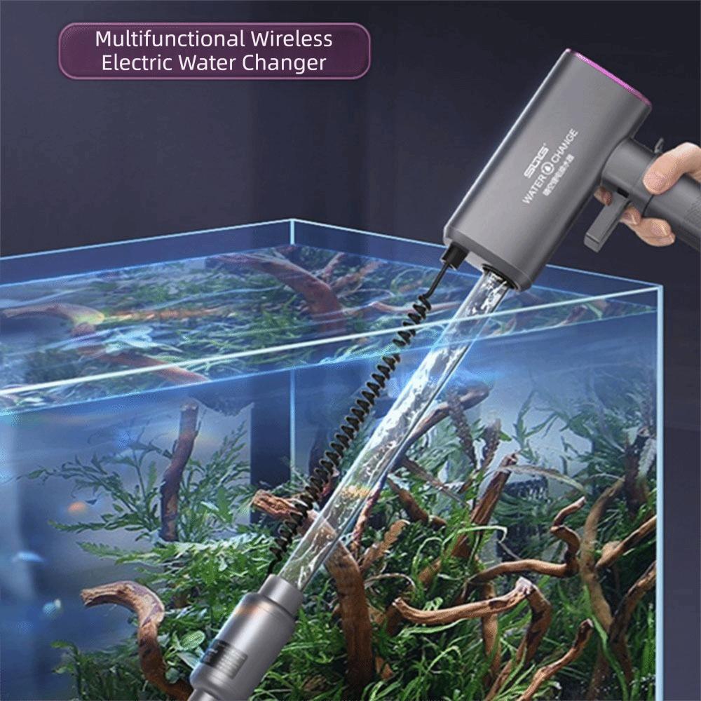 Electric Fish Tank Sand Cleaner Pump Extremely Long Battery Life Aquarium Water Changer  Fishbowl