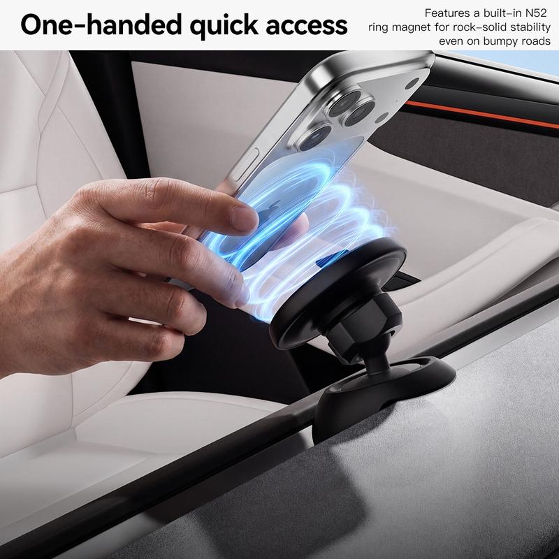 YZ for Tesla Model YL Model Y 3 Juniper Highland Car Phone Holder Strong Magnetic Silicone Material LHD RHD Universal for All Smartphones MagSafe