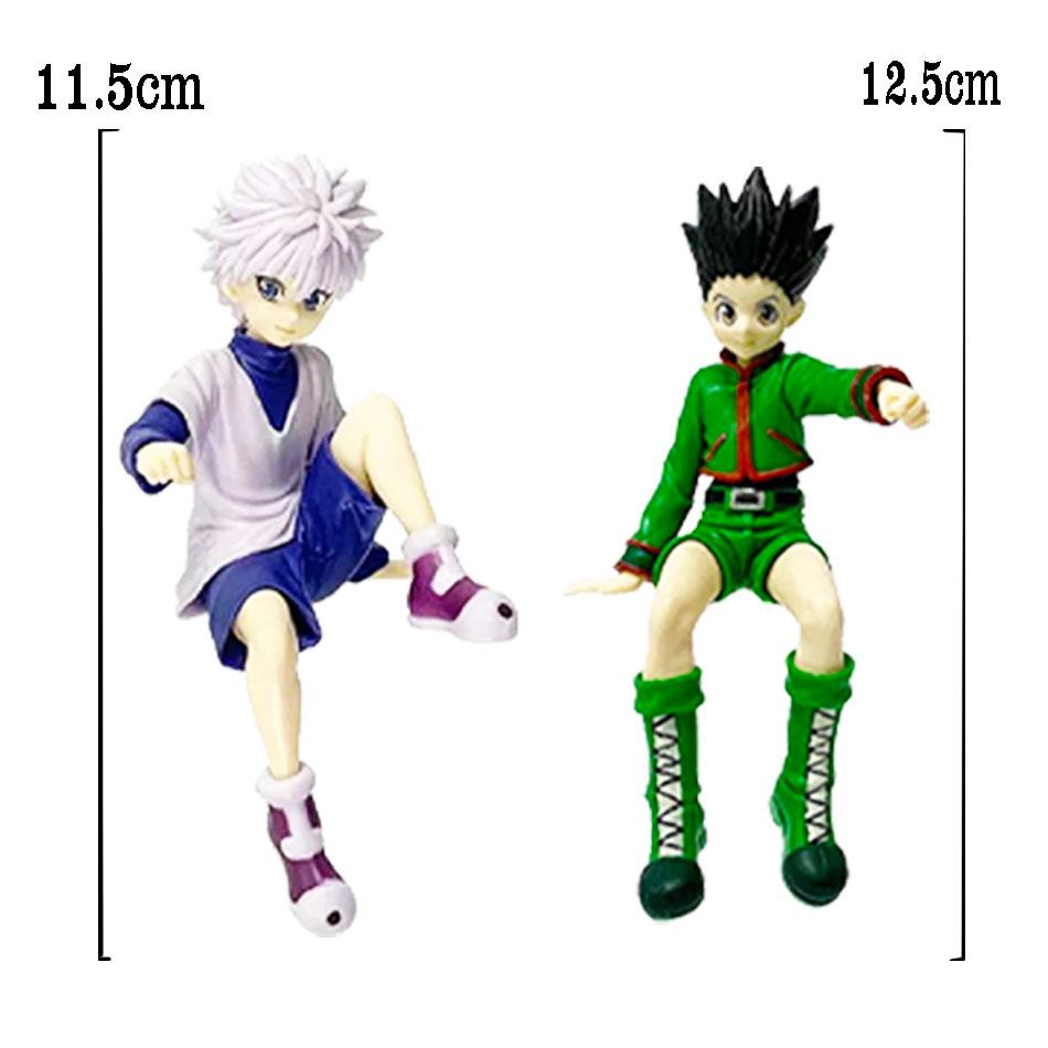 Рождество 12 см Hunter x Hunter Гон Фрикс Аниме Фигурка Killua Zoldyck Фигурка Действия Фигурка Модель Автомобиля Украшения Игрушки Подарок