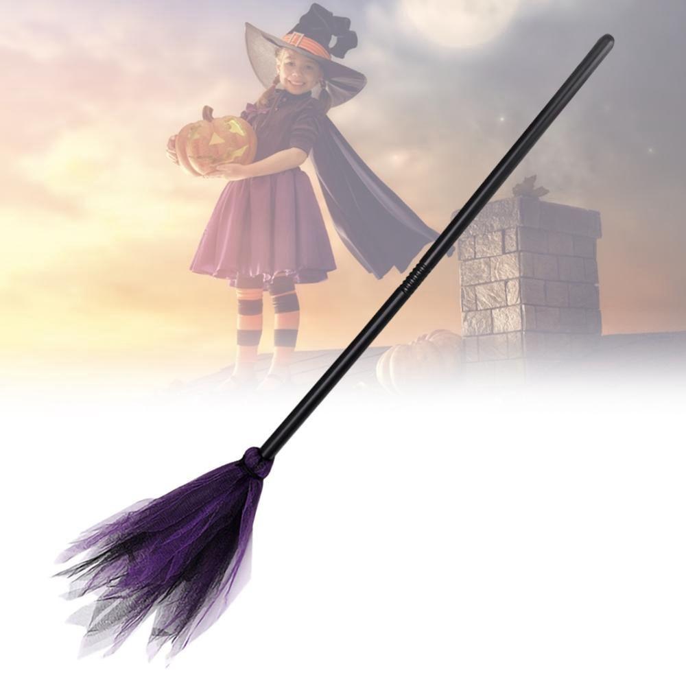 Хэллоуин Декоративный Классический Пластиковый Аксессуар Ведьмы Летающая Метла Реквизит Для Вечеринки Ведьма Метла