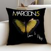 Pop MMaroon 5S Cushion Cover Breathable and skinfriendly linen pillowcase square removable and washable cushion