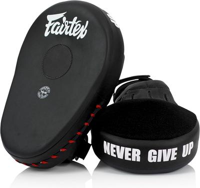 Fairtex Лапы для отработки ударов FMV13 Кикбоксинг (Все черное)