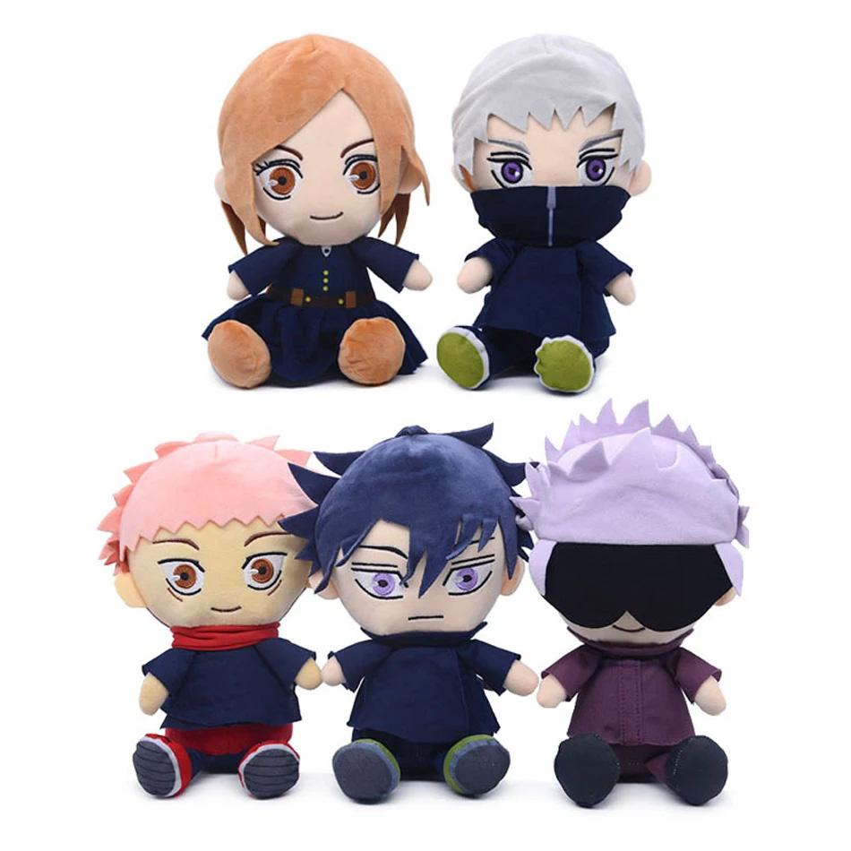 20 см Аниме Плюшевые Игрушки Jujutsu Kaisen Годжо Сатору Фушигуро Мегуми Кугисаки Нобара Мягкие Набивные Куклы Подарки для Детей