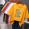New Ideas Printed T Shirt Colorful Women Oversized Cotton Summer Tees Soft Female Jumper Top