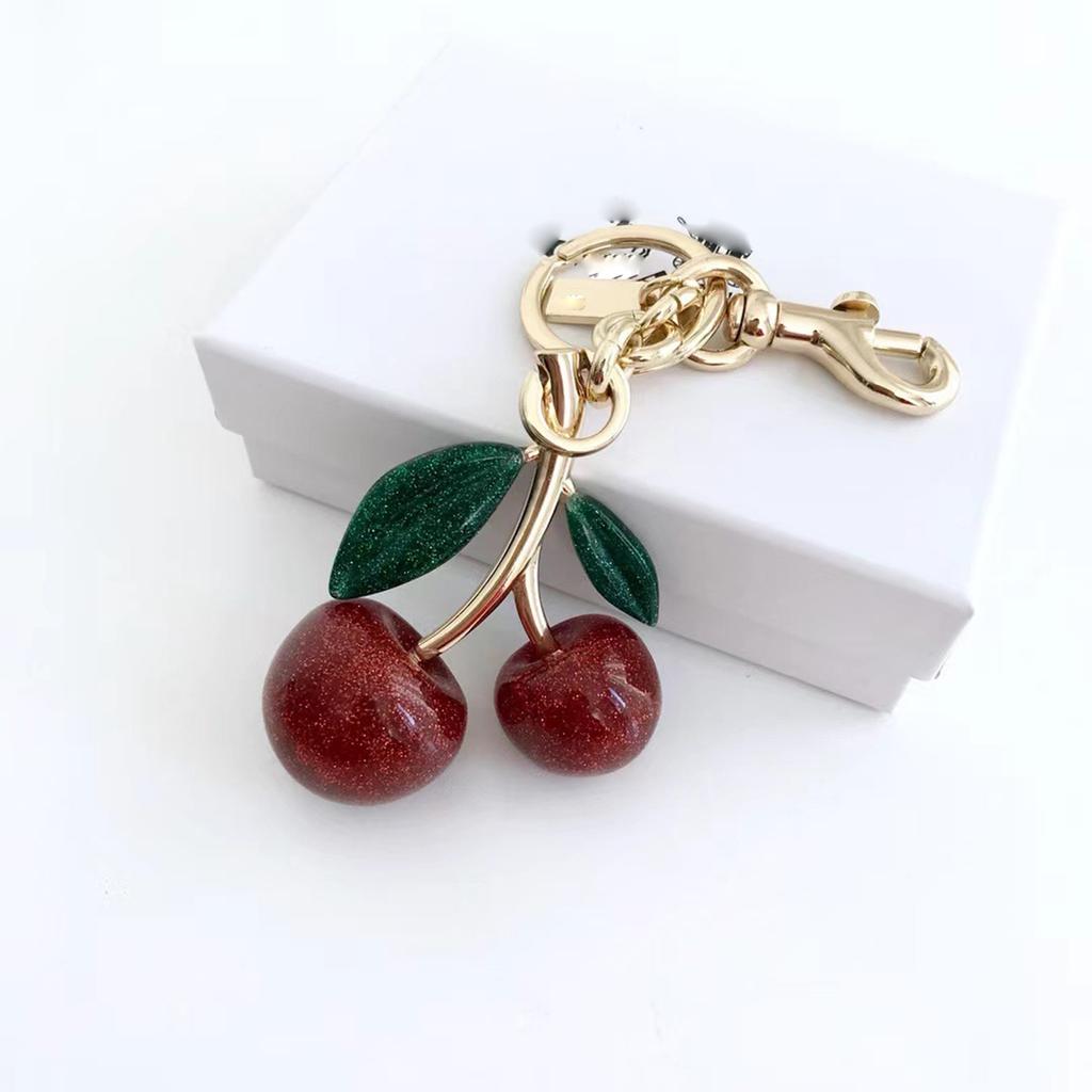 Fashionable Fruit Keychain Charm Women's Elegant Handbag Accessory Car Pendant Craft Supplies for Adults Daily Use