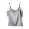 Tangge Luxury Lace-Trimmed Mulberry Silk Camisole with No-Wire Bra