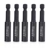 5pcs 1/4In Head Extension Rod Screwdriver Magnetic Transfer Extension Rod Screwdriver Bit Holder Internal Hexagonal Screw