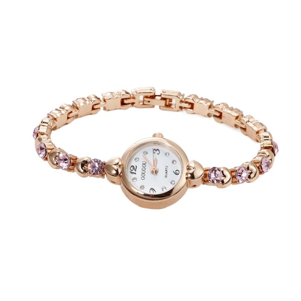 Легкие роскошные женские браслетные часы Элегантные кварцевые наручные часы Кварцевые часы со стразами Женские