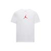 Jumpman Logo Повседневная спортивная футболка с круглым вырезом и коротким рукавом для мужчин, белые спортивные и красные CW5191-101