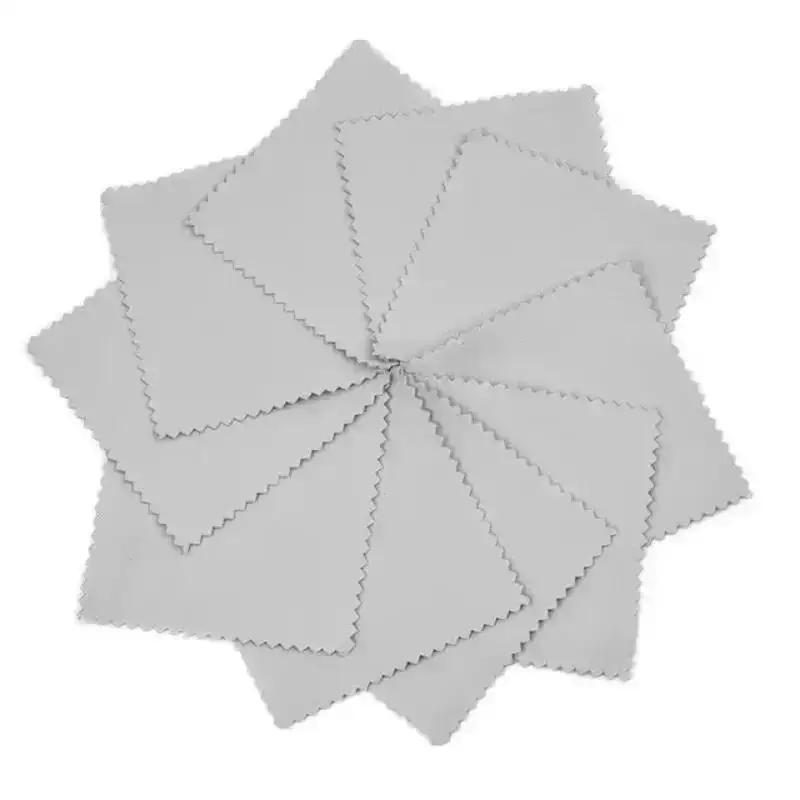 10 Pcs Smooth Lint Free Glasses Lens Cleaning Cloth Jewelry Gold As Silver Polishing Sheets Home Glass Traceless Clean Products