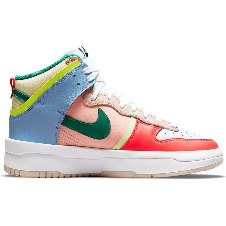 Nike Dunk High Rebel Cashmere Coral Women Sneakers Multi-Color Green-Noise Pale-Coral DH3718-700