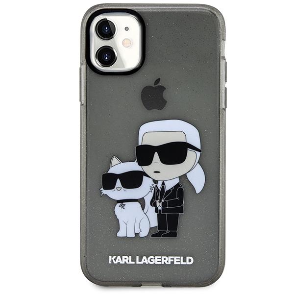 Karl Lagerfeld Klhcn61Hnkctgk Iphone 11/ Xr 6,1 Черный/Black Жесткий чехол с блестками Karl&Choupette