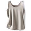 INDFS Женская Мода Повседневные Летние Весенние Однотонные Блузки и Рубашки Без Рукавов с U-образным Вырезом