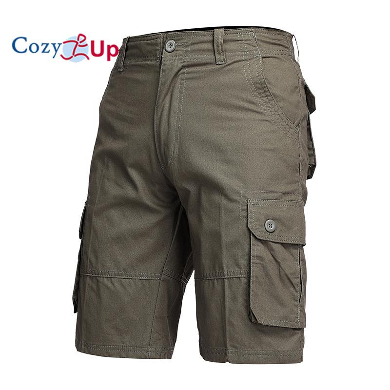 Мужские камуфляжные шорты-карго Cozy Up, свободный крой, многокарманные камуфляжные шорты-карго, хлопок