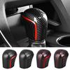 Carbon Fiber Car Gear Shift Knob Cover Lever Stick Head Car Accessories Auto Parts Trim