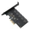 Карта-адаптер PCIE 4X на 5 портов SATA3.0 6 Гбит/с многопортовая карта контроллера PCIE для Windows для Linux