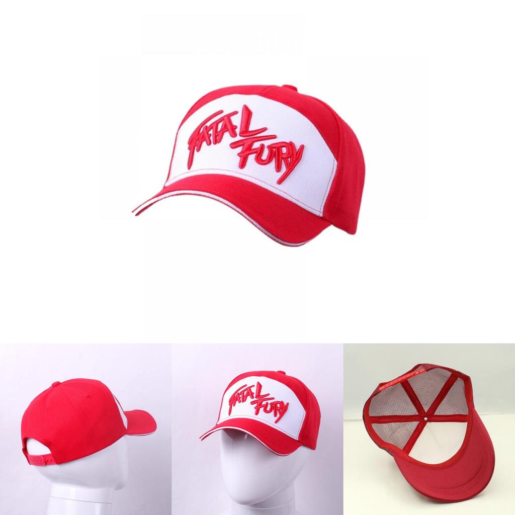 Fatal Fury Терри Богард Вышитая Хлопковая Бейсболка Хип-хоп Стиль