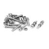 Plus Hex Head Screws, Hex Bolts, Nuts, and Washers, 304 Stainless Steel, M5 X 25mm, 15-Pack