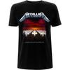 Унисекс футболка для взрослых Metallica Master of Puppets с принтом на спине (S) (черный)