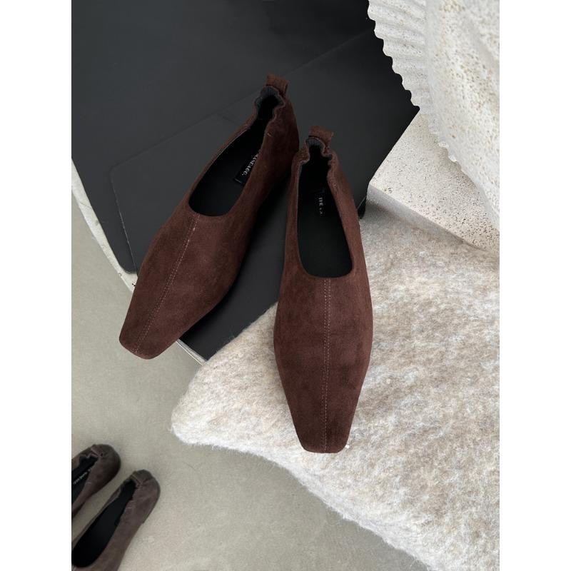 Square Toe Women Loafers Shoes Trend Fashion Low Heels Office Lady Shoes Casual Walking Dress Designer New Mujer Zapatillas