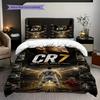 Ronaldo's Legacy Bedding (1 * duvet cover + 2 * pillowcase, without core) Bedding set Christmas birthday gift Soft and comfortable