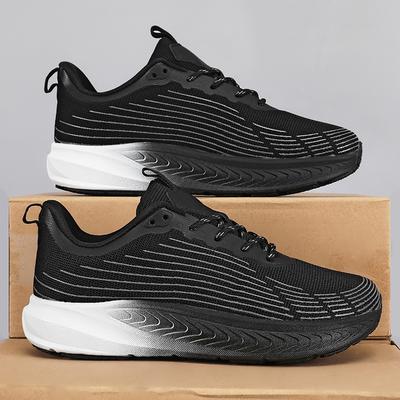 2025 новые туфли для молодежного повседневного спорта с постепенным переходом синего цвета, мягкая подошва, сетчатые дышащие удобные туфли из летящего трикотажа, модная женская обувь