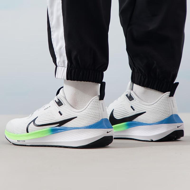 Nike Детские кроссовки Air Zoom Pegasus 40 GS Platinum Tint Green Strike Белый Черный DX2498-006