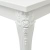 Coffee Table 80 x 80 x 42 cm High Gloss White
