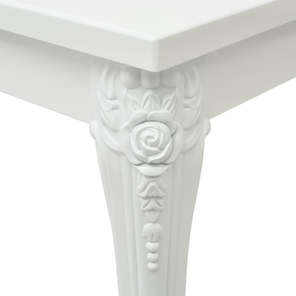 Coffee Table 80 x 80 x 42 cm High Gloss White
