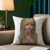 Мода Сексуальная Женщина Наволочка Короткий плюш Двусторонняя печать Квадратные Чехлы для диванных подушек Домашний декор подушек