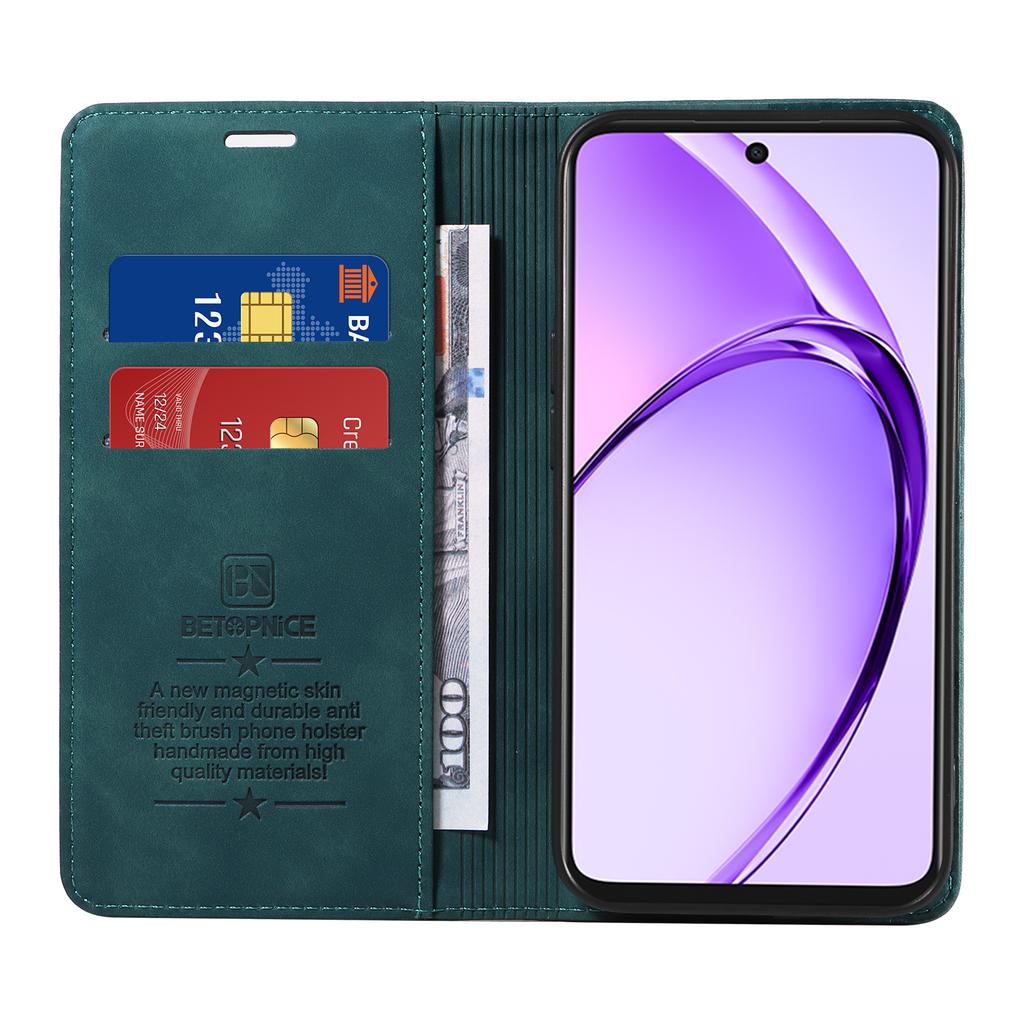 BETOPNICE 003 Для Oppo A5x 5G/A3x 4G/A3x 5G (Индия) Кожаный чехол-кошелек для телефона с подставкой