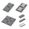 2 шт. ПЛИТА 16X16X2/3, С 8 Вырезами, Дорога, Улица 16x16 Базовая пластина Совместимая с 69958 Строительные блоки Игрушки Аксессуары