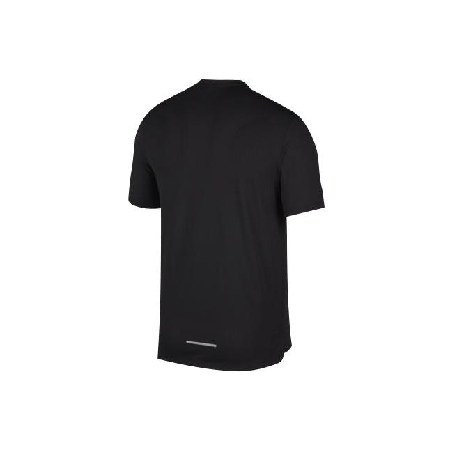 Nike Dri-Fit Miler Future Быстросохнущая светоотражающая футболка Мужские топы Черные CJ6484-010