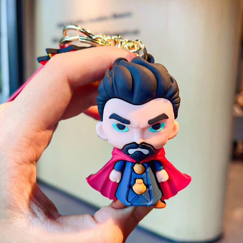 Marvel Avengers Keychain Silicone Cartoon Figures Perfect For Car Or Bag Accessories