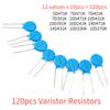 120 шт., электронный комплект варисторных резисторов 7D471K 7D431K 7D391K 10D471K 10D431K 10D391K 10D241K 14D471K 14D431K 10D330K 10D270K