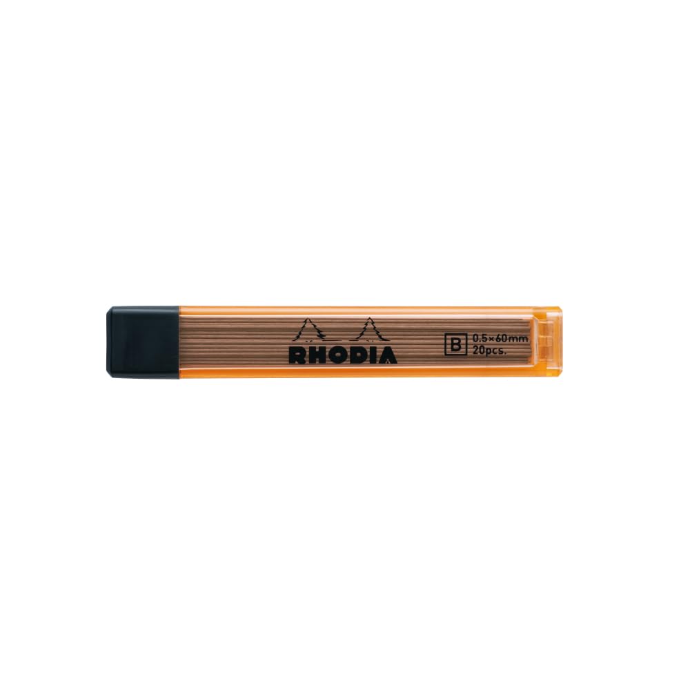 Rhodia Стержень Механический Стержень Сменные Алюминий Анодированный Оранжевый Карандаш, Пенал, Набор, 0,5 мм, Корпус, Отделка, (RHODIA cf9357)