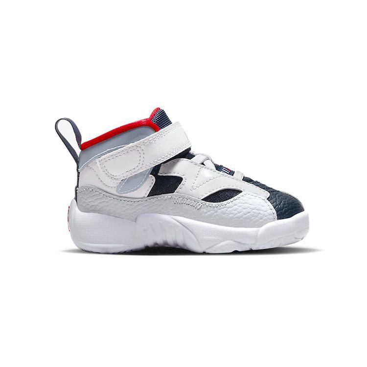 Air Jordan Jumpman Two Trey TD White Midnight Navy Детские кроссовки Университет-красный, чистая платина DQ8433-101