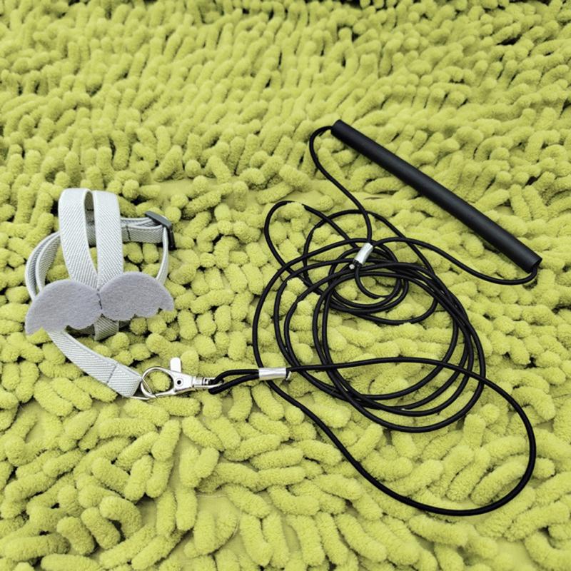 Регулируемый сверхлегкий поводок с удобной ручкой для полета попугая и птицы