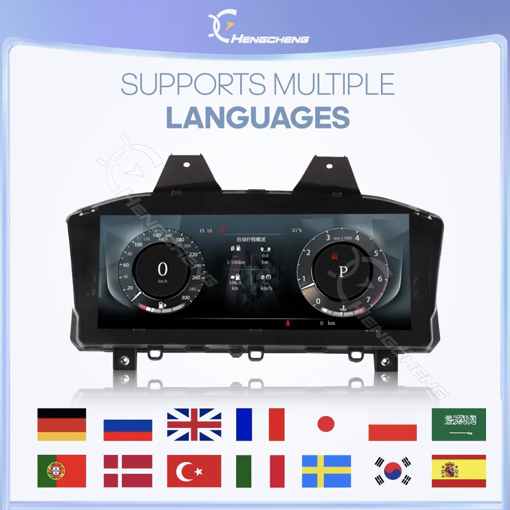 Для Land Rover Discovery 5 2017-2025 Carplay Цифровой кластер LCD Панель приборов Плеер Кокпит Виртуальный прибор