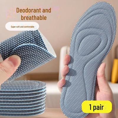 Ультрамягкая стелька для комфорта в течение всего дня. Поглощает пот и удары, дезодорирует и пропускает воздух. Подходит как мужчинам, так и женщинам, легко обрезается по размеру.