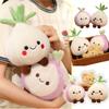 New Vegetable Genie Series Ginger Garlic Onion Cartoon Kawaii Plush Toys Companion Dolls Creative Birthday Xmas Gifts Home Decor